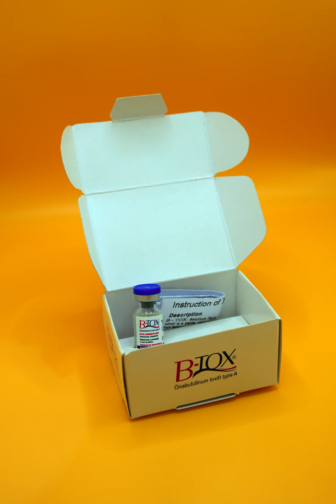 B-TOX vial e instrucciones